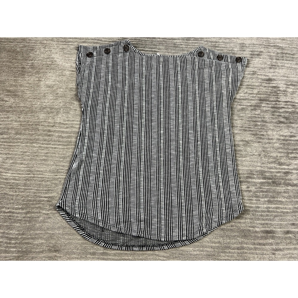 Gyft Top Womens‎ Medium Black & White Dolman Short Sleeve Casual
